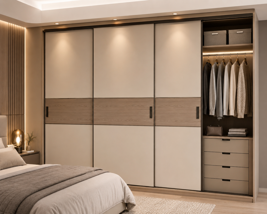 Sliding Cupboard Design for Bedroom