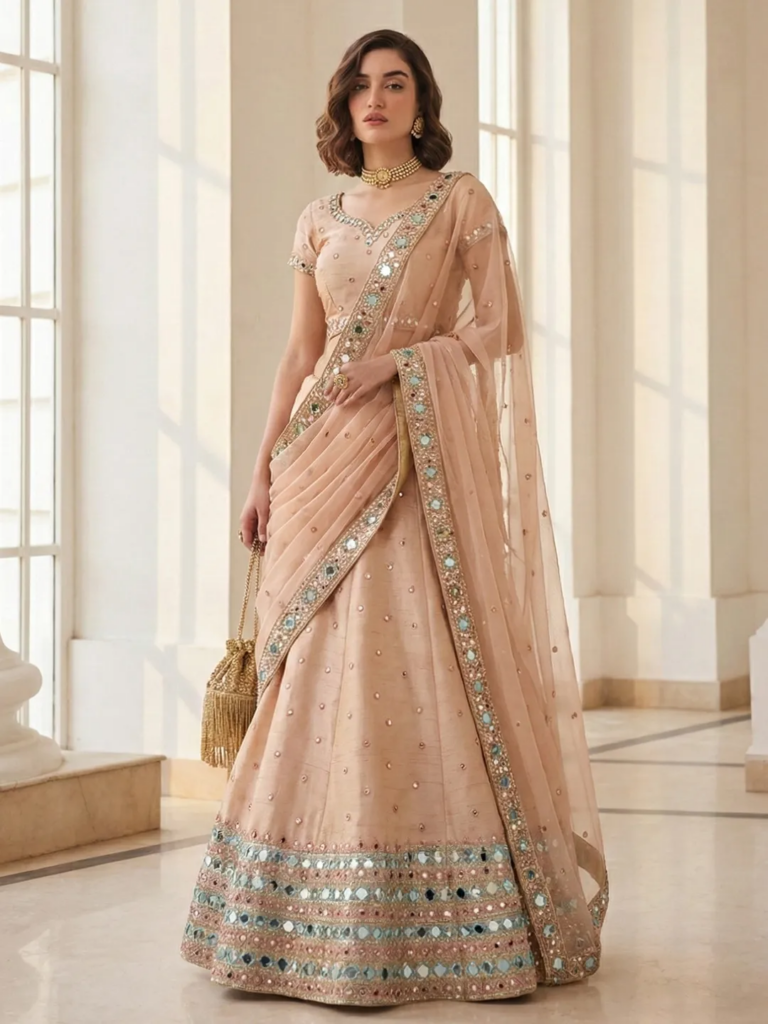 silk-lehenga