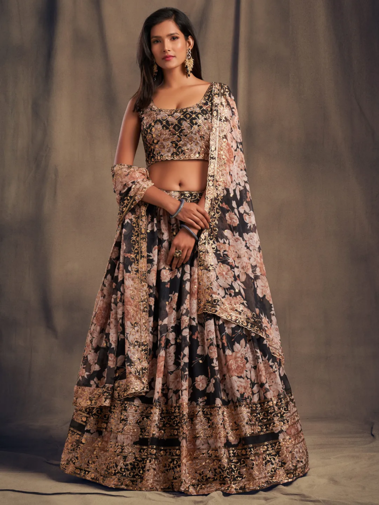 silk-lehenga