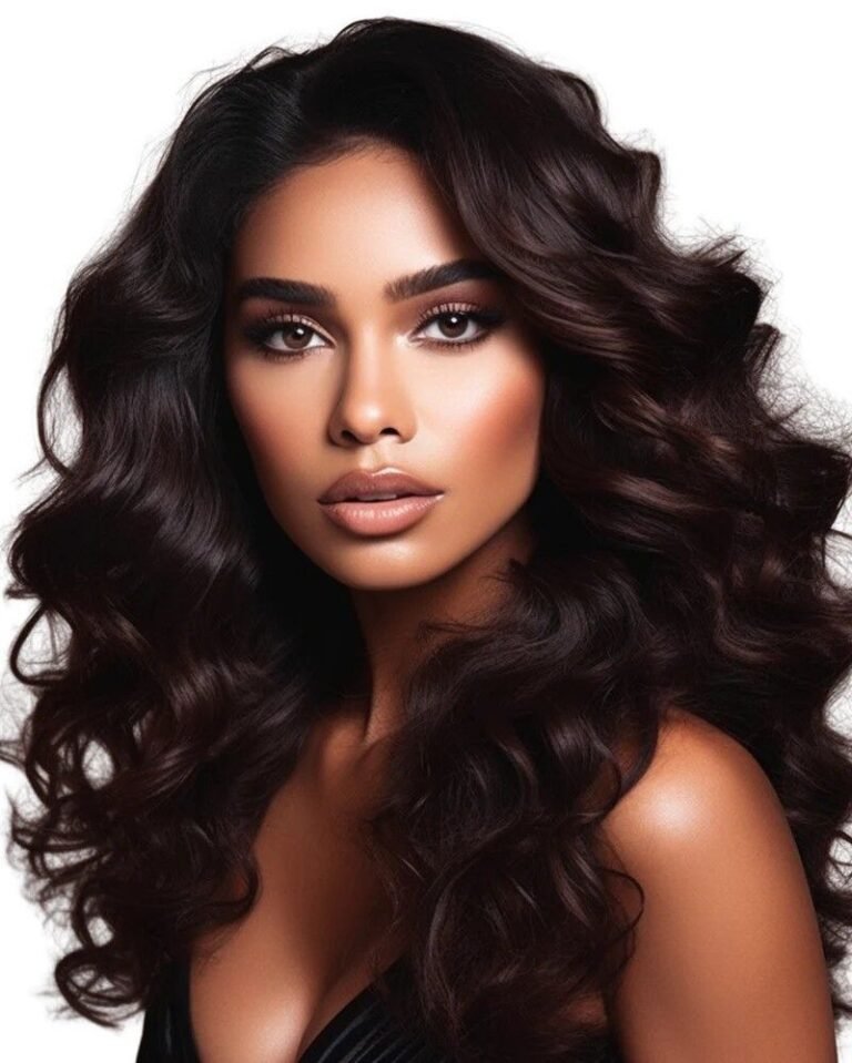 Natural-looking lace closure with a melted hairline.