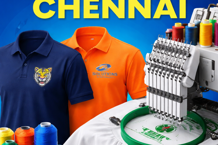 T-Shirts Embroidery In Chennai: