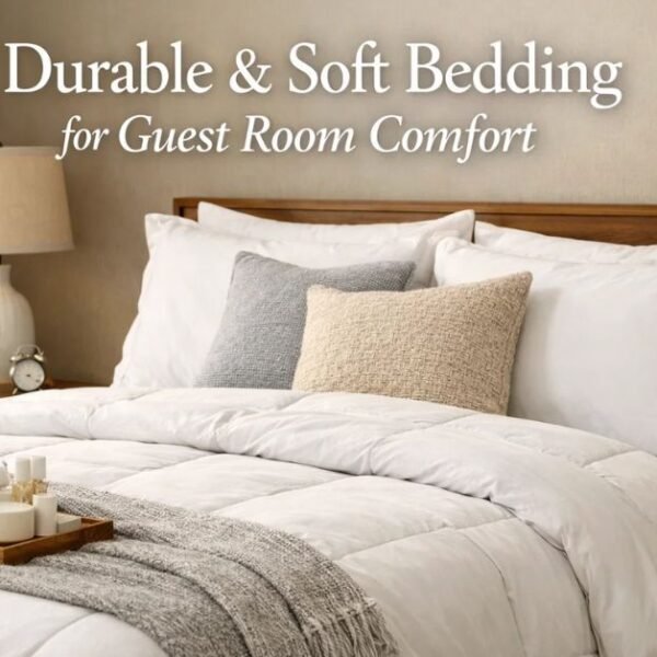 Durable & Soft Bedding for Guest Room Comfort