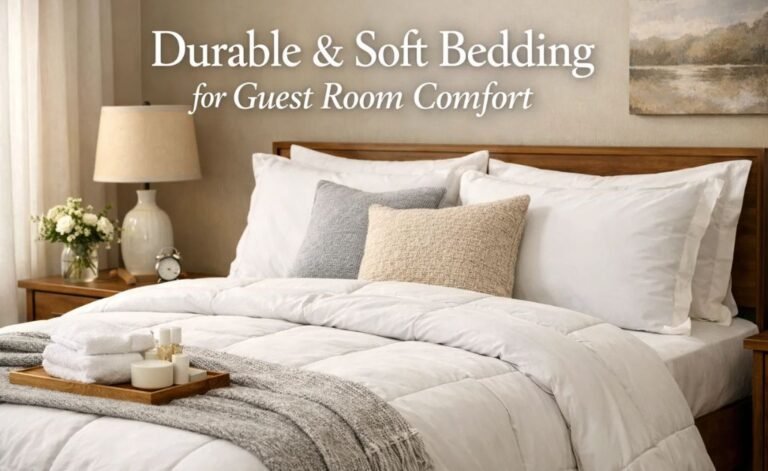 Durable & Soft Bedding for Guest Room Comfort