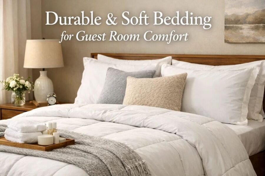 Durable & Soft Bedding for Guest Room Comfort
