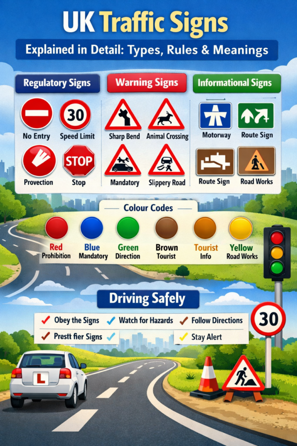 UK Traffic Signs Explained: Types, Rules & Meanings