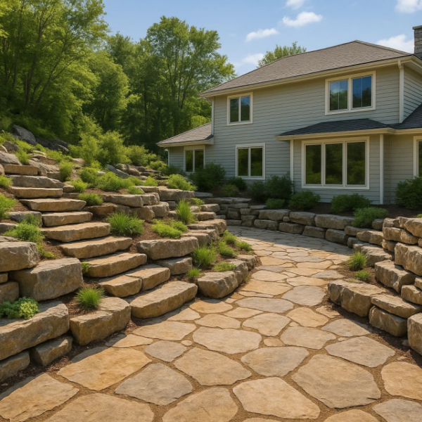 natural stone walling