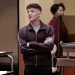 Abbott Elementary S05 Jacob Hill track jacket casual zip-up sports jacket worn by Jacob Hill