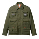 Adidas SPZL Feniscowles Olive Green Button-Up Utility Jacket