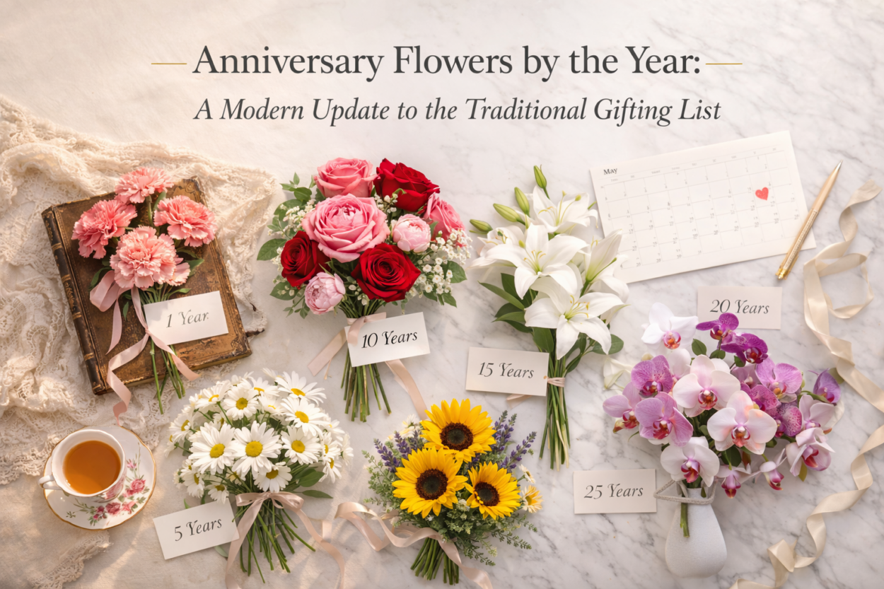 Anniversary Flowers by the Year A Modern Update to the Traditional Gifting List