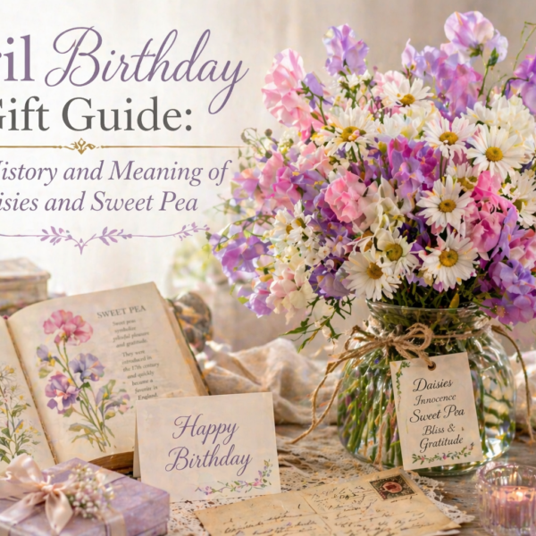 April Birthday Gift Guide The History and Meaning of Daisies and Sweet Pea