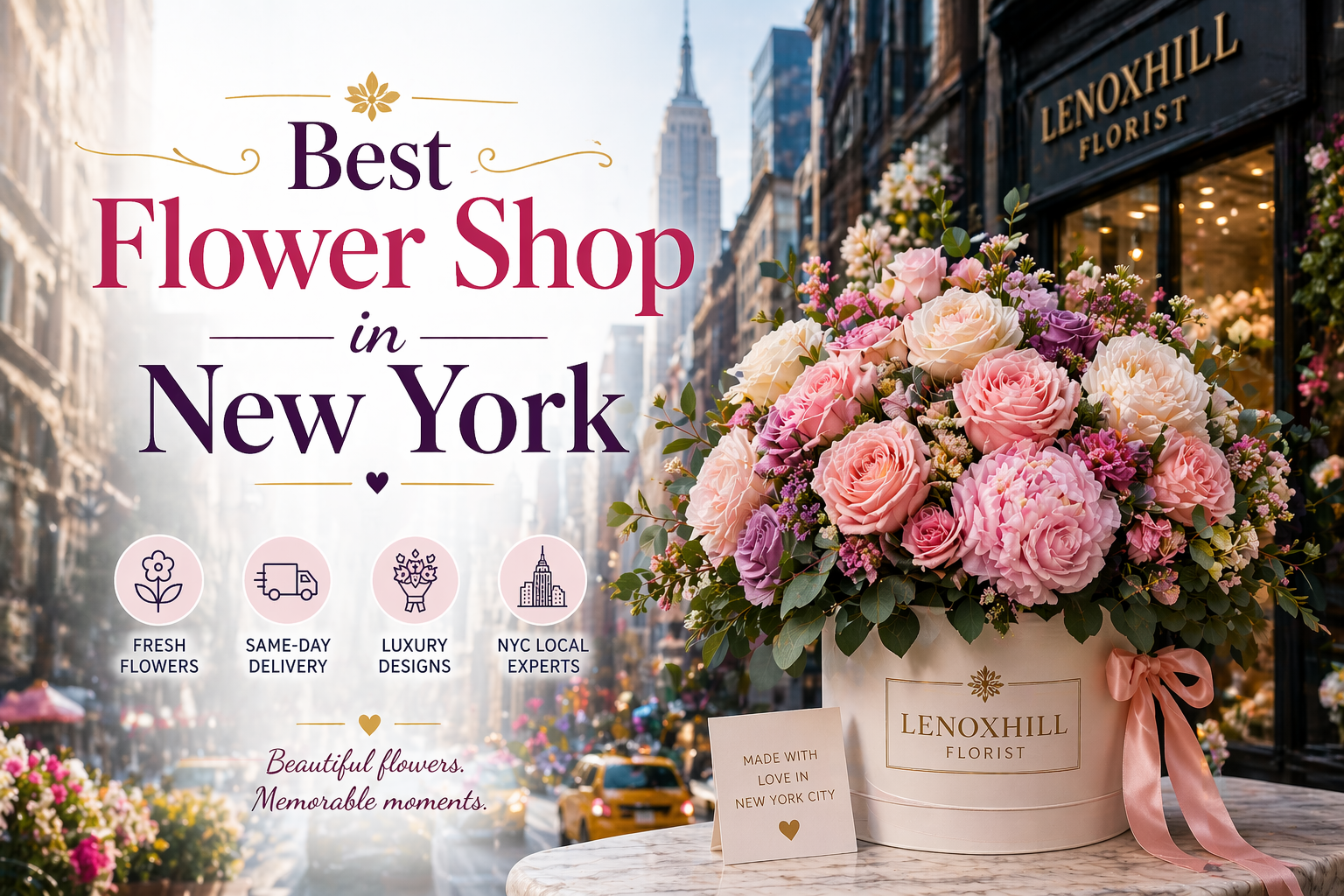 Best Flower Shop NYC for Same-Day Luxury Blooms