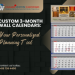 Custom 3 Month Wall Calendars