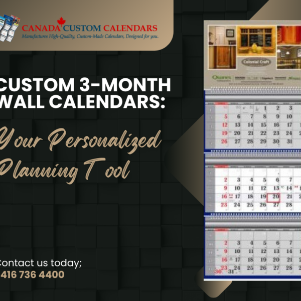 Custom 3 Month Wall Calendars