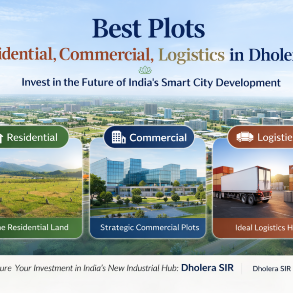 The Best Plots Residential,Commercial,Logistics in Dholera SIR