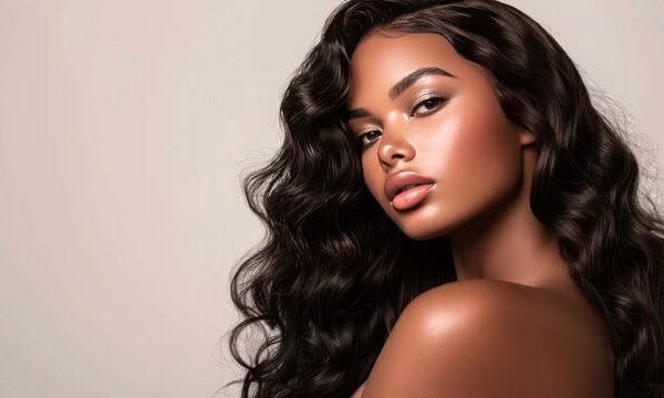 Natural hairline on a lace frontal wig.