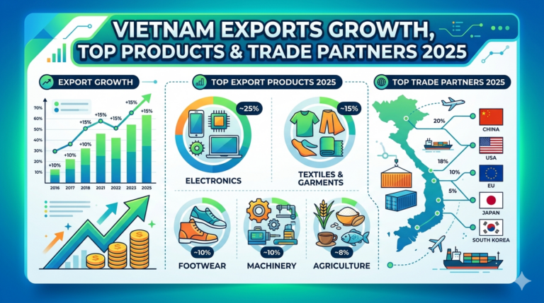 Vietnam Exports Growth, Top Products & Trade Partners 2025