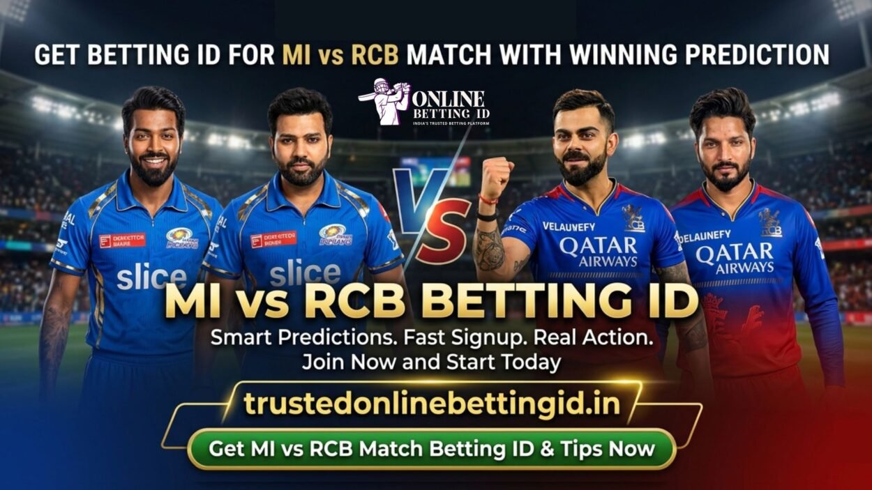 Best platform to get MI vs RCB betting ID and winning match predictions