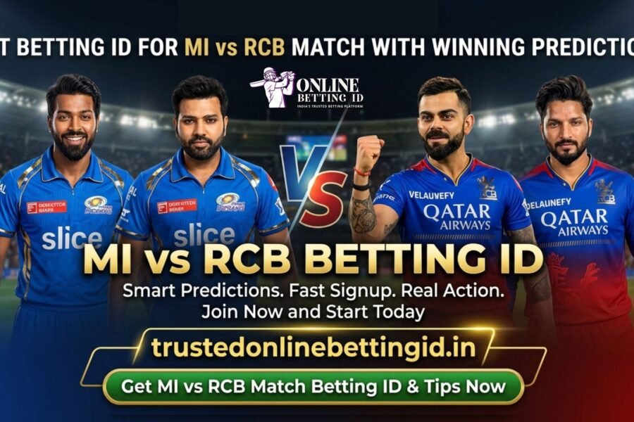 Best platform to get MI vs RCB betting ID and winning match predictions