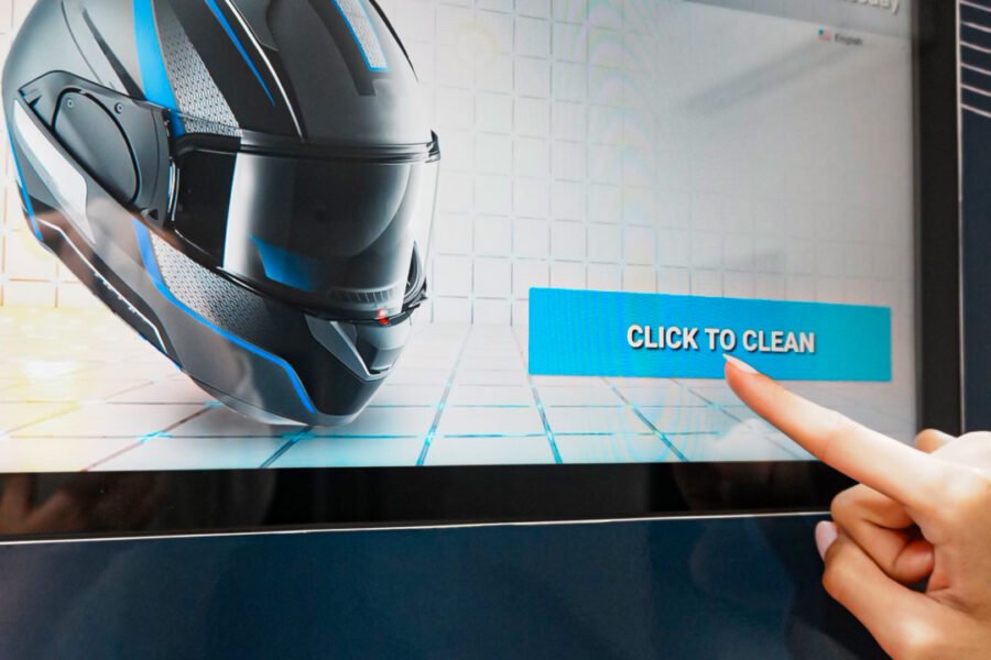 Helmet Cleaner machine