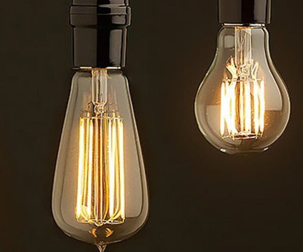 Lighting with T6 DC Filament LED Bulbs