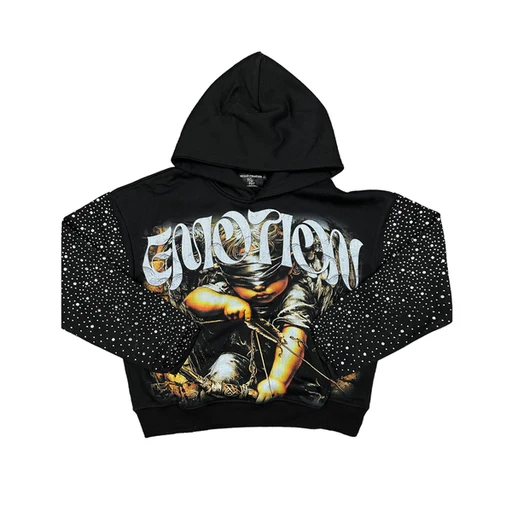 Mixed Emotion Archer Rhinestone Hoodie