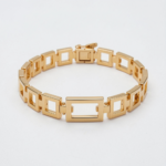 Square Link Gold Bracelet
