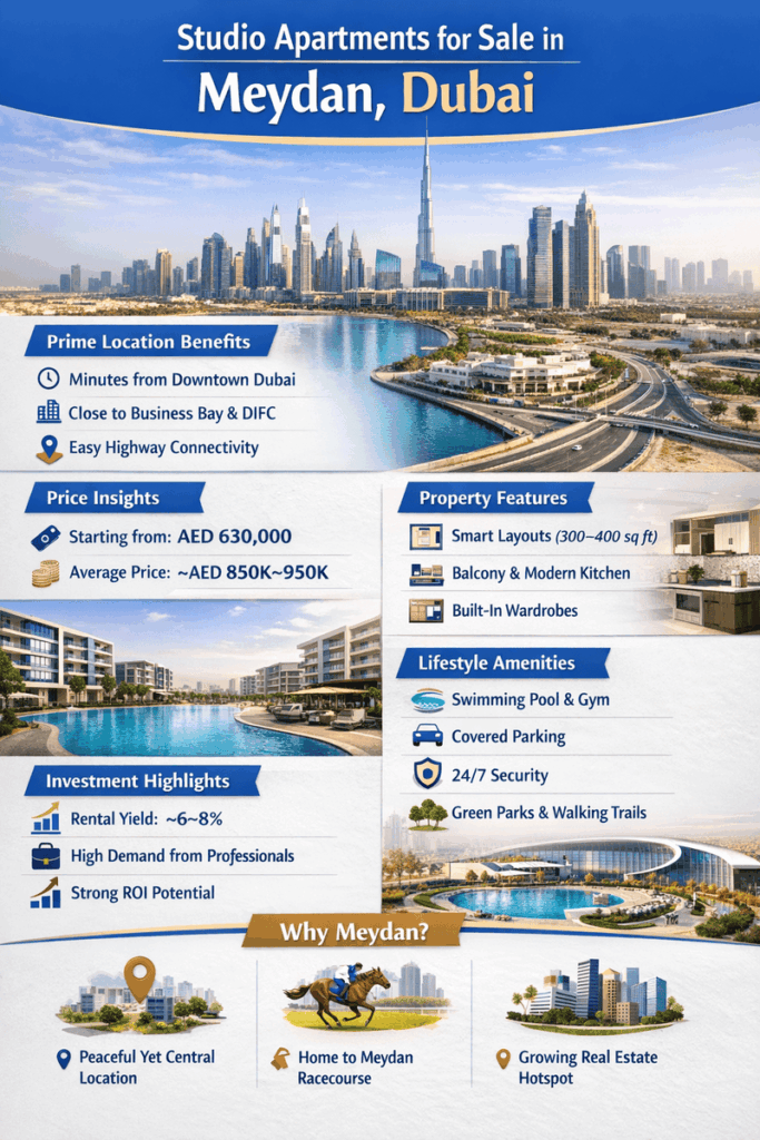 Studio Apartments in Meydan
