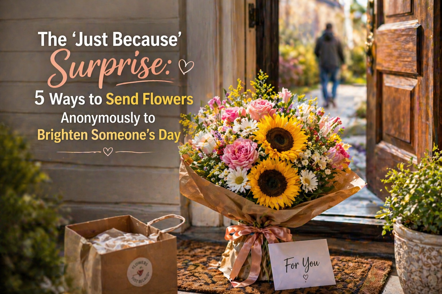The "Just Because" Surprise: 5 Ways to Send Flowers Anonymously to Brighten Someone’s Day