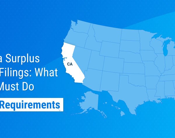California surplus line tax filing