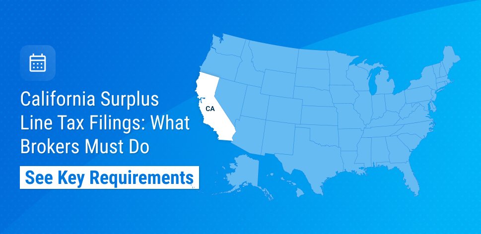 California surplus line tax filing