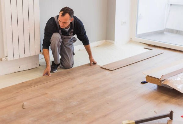 Wooden flooring tile