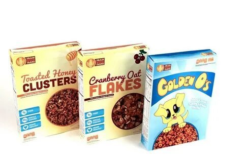 cereal boxes