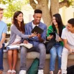 College student preparing financial plan