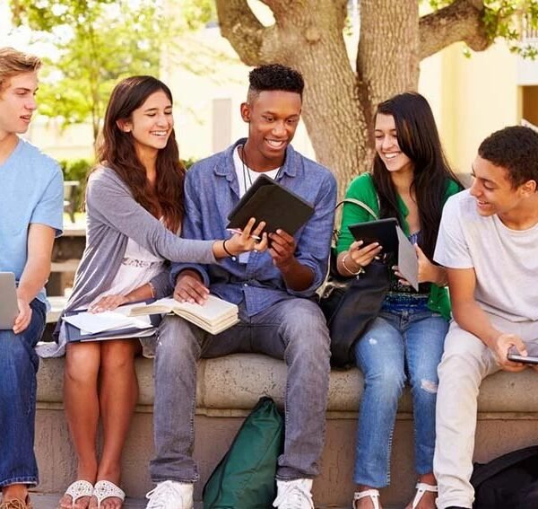 College student preparing financial plan