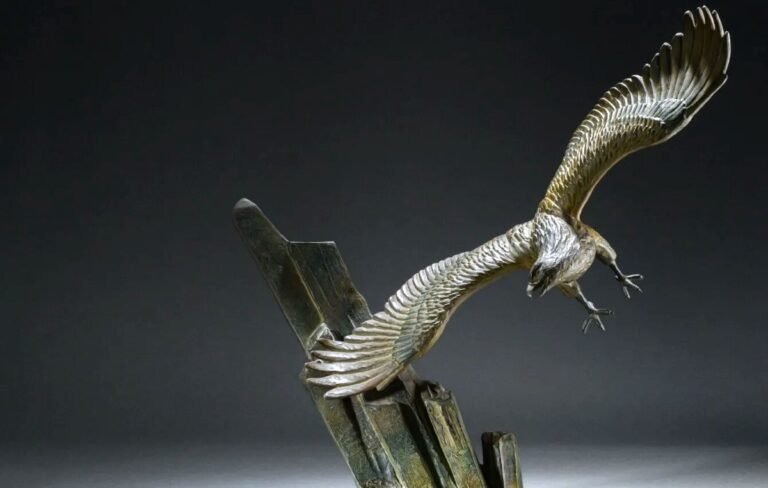 eagle sculptures bronze
