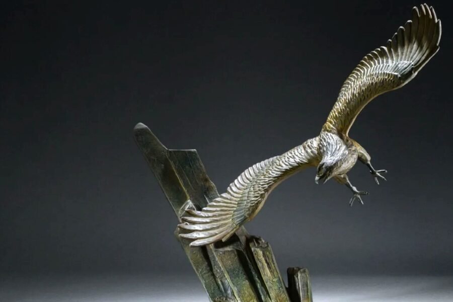 eagle sculptures bronze