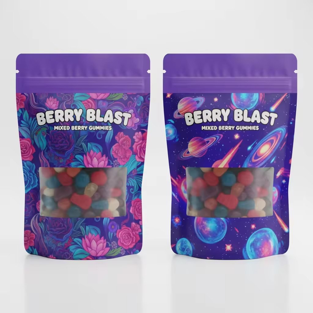 edible gummy mylar bags