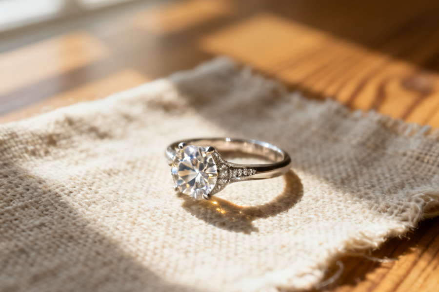 hidden halo engagement ring