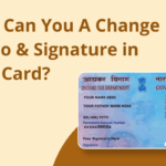 how to change the signature in PAN card