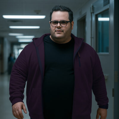 Josh Gad Adulthood Hoodie in grey – Celebrity Hoodies UK