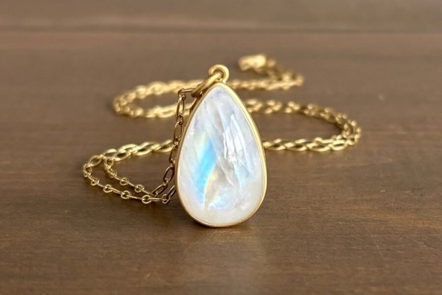moonstone gem necklace