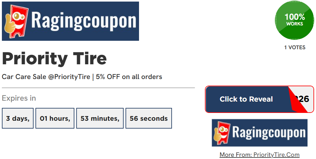 priority tire discount code