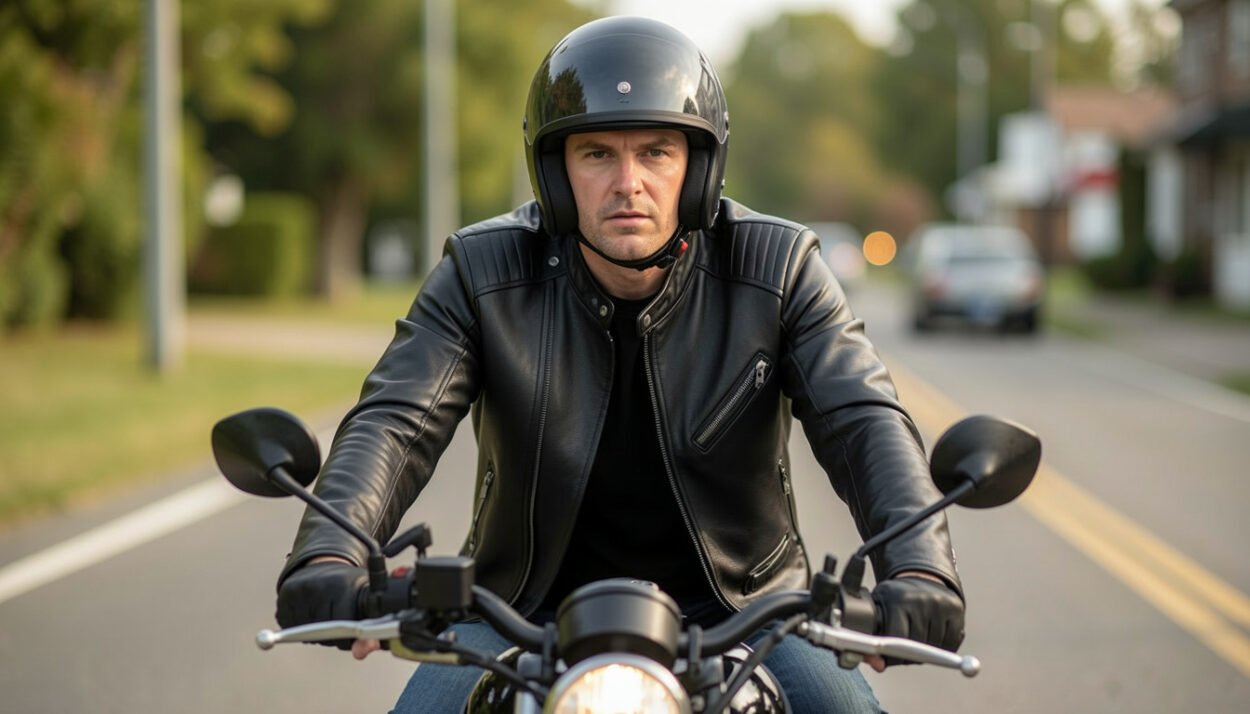 motorcycle leather jacket