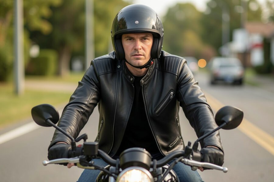 motorcycle leather jacket