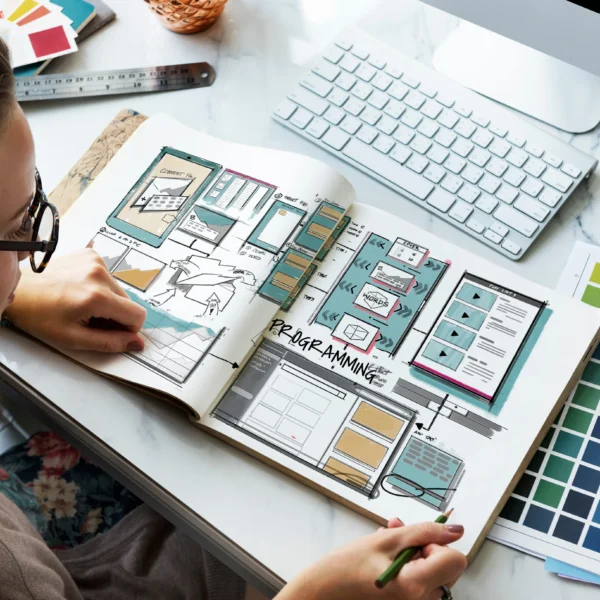 web-template-layout-draft-sketch