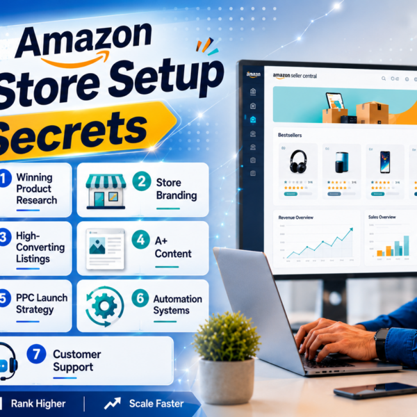 Learn how Amazon store setup services help sellers build, launch, and manage a strong online store with clear planning, better listings, trusted branding, and long-term growth support.