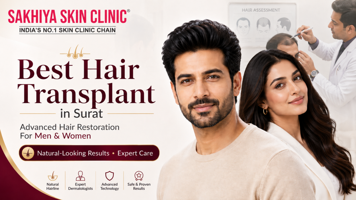 Best Hair Transplant in Surat | Sakhiya Skin Clinic
