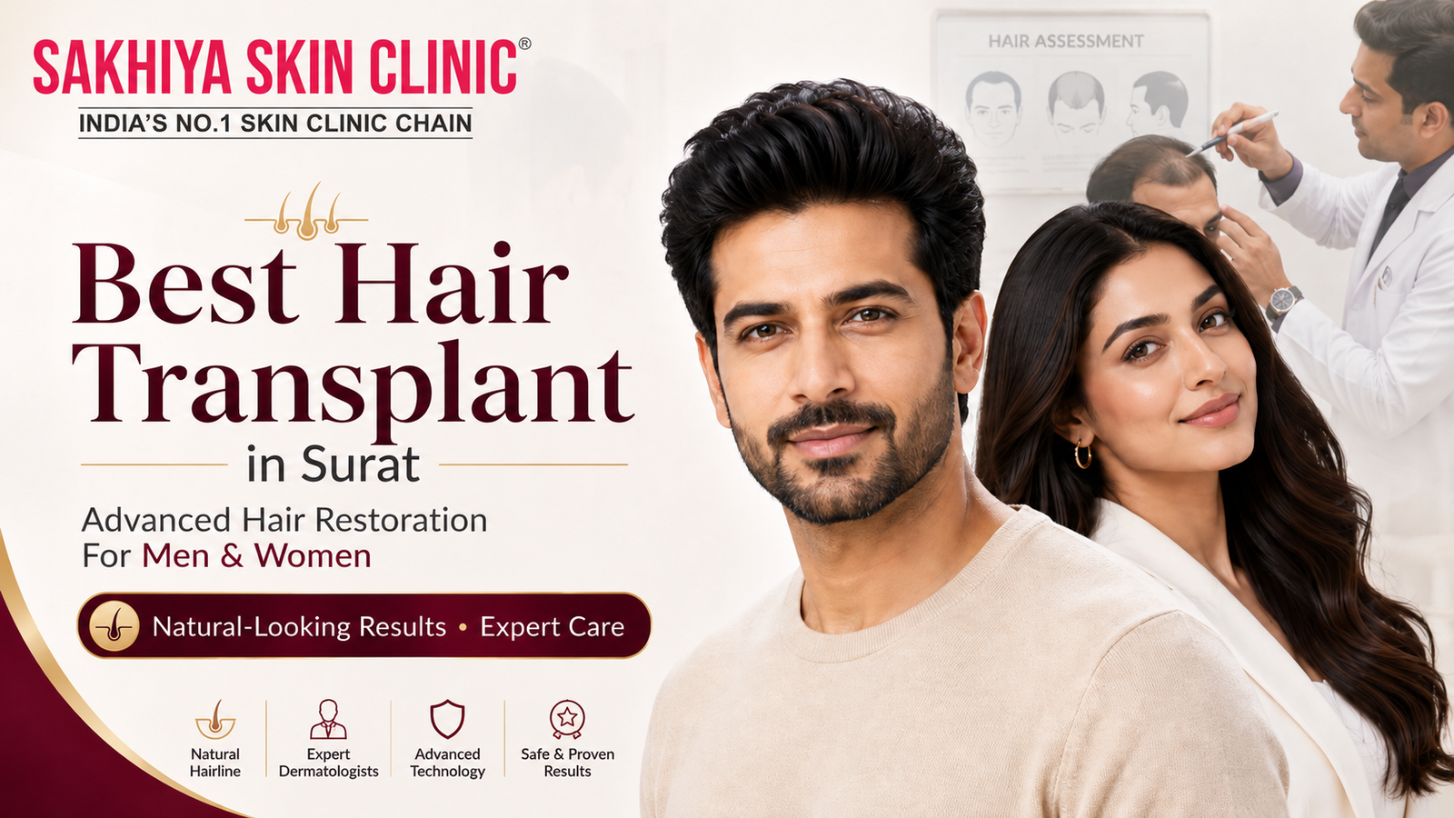 Best Hair Transplant in Surat | Sakhiya Skin Clinic