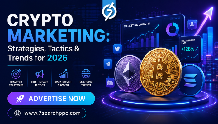 Mastering Crypto Marketing: Effective Strategies, Trends, and Techniques The cryptocurrency industry is evolving faster than most digital sectors, and marketing has transformed alongside it. In 2026, brands are no longer relying only on hype or short term attention. Instead, successful projects are focused on transparency, education, trust building, and long term community engagement. According to industry sources, as blockchain usage and decentralized finance continue to grow globally, there is intense competition among exchanges, NFT efforts, wallets, and Web3 companies. Better audience targeting, more intelligent acquisition techniques, and scalable marketing strategies that yield quantifiable outcomes are what advertisers are looking for. This shift has made Crypto Marketing one of the most influential growth drivers in the blockchain economy. This comprehensive guide will teach you how crypto marketing operates, why it differs from traditional marketing, and which tried-and-true tactics are influencing blockchain promotion in 2026. One of the biggest challenges businesses face is standing out in a market crowded with thousands of crypto products competing for user trust. You will discover how crypto marketing functions, how it varies from traditional marketing, and which tried-and-true tactics are influencing blockchain promotion in 2026 by reading this comprehensive book. >>Drive More Clicks with Crypto Marketing Campaigns!