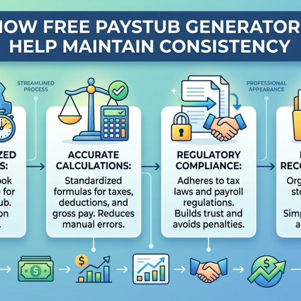 How Paystub Generator Free Tools Help Maintain Consistency